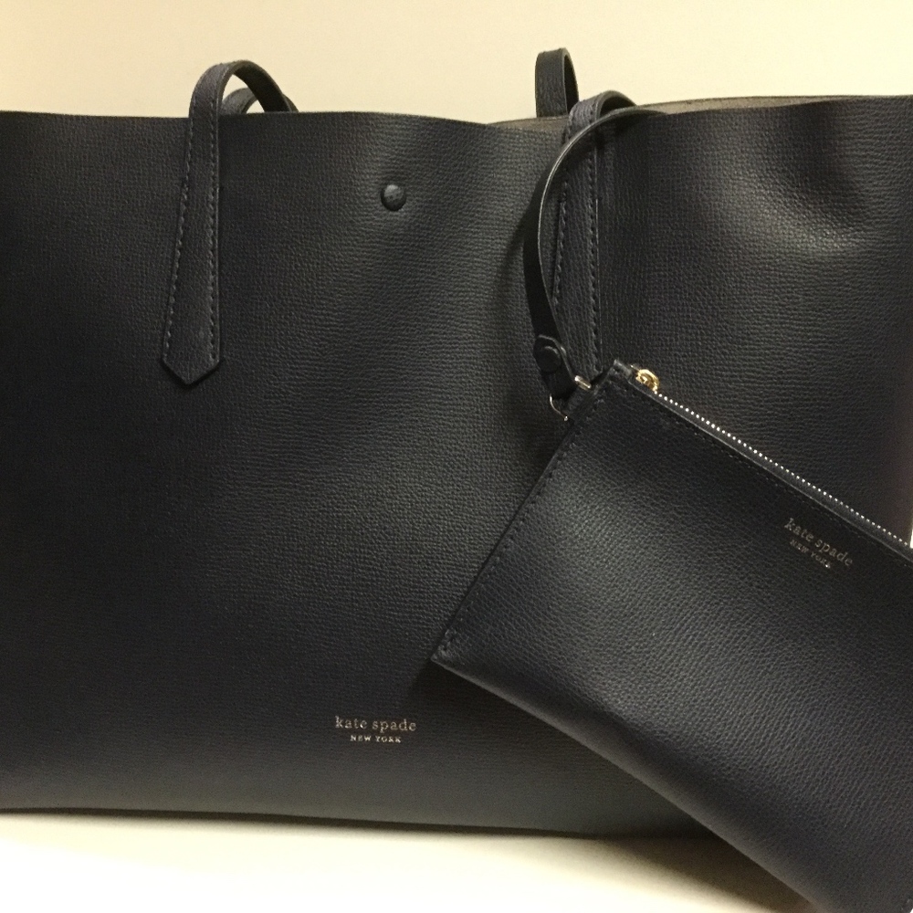Kate Spade Navy Blue Tote Bag